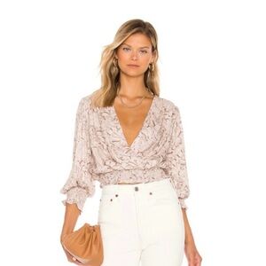 Amanda Uprichard Loralee Top in Coquette Size Medium Floral